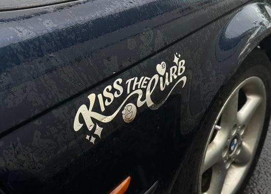 KISS THE CURB DECAL